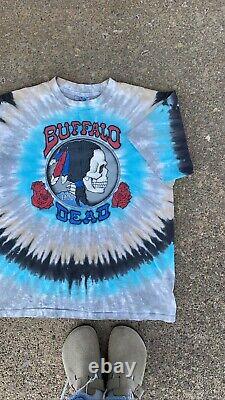Vintage 1990 Buffalo Grateful Dead T Shirt Crosby Stills And Nash Liquid Blue GD