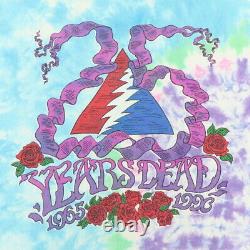 Vintage 1990 Grateful Dead 25th Anniversary Tie Dye Shirt