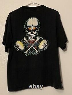Vintage 1990 Grateful Dead Aoxomoxoa T Shirt L XL 2 Sided GDM Skull 90s Brockum