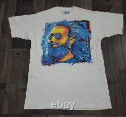 Vintage 1990s Grateful Dead Jerry Garcia T-Shirt Size L Memorial Shirt 1995