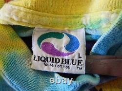 Vintage 1991 Grateful Dead Liquid Blue Graffiti New York Tee Shirt Size Large