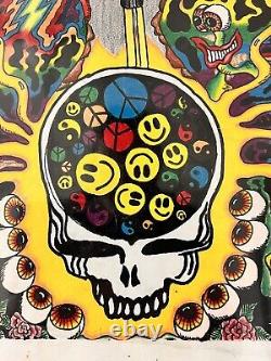 Vintage 1991 OOAK Greatfull Dead Art Poster Color Psychedelic Jon Serra Original