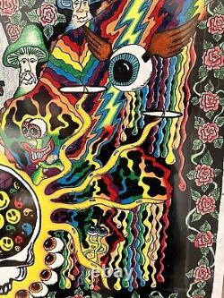 Vintage 1991 OOAK Greatfull Dead Art Poster Color Psychedelic Jon Serra Original