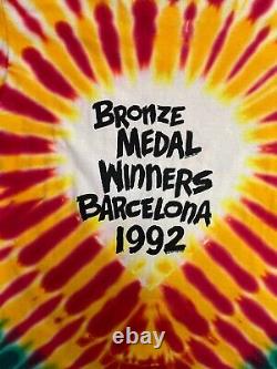 Vintage 1992 Grateful Dead Lithuania Olympic shirt size XL GREG SPEIRS Tie Dye