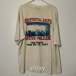 Vintage 1992 Grateful Dead Steve Miller T Shirt 2XL Las Vegas Concert Tour 1990s