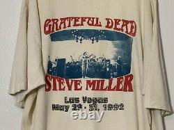 Vintage 1992 Grateful Dead Steve Miller T Shirt 2XL Las Vegas Concert Tour 1990s