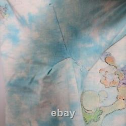 Vintage 1993 Grateful Dead Parachuting Bears Balloon Tie Dye Shirt THRASHED XL
