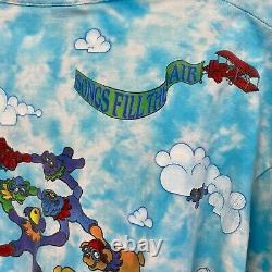 Vintage 1993 Grateful Dead Songs Fill The Air Tie Dye Shirt RARE LONG SLEEVE
