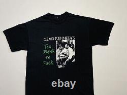 Vintage 1995 Dead Kennedys Too Drunk To Fuc# Tee Shirt