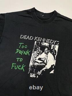 Vintage 1995 Dead Kennedys Too Drunk To Fuc# Tee Shirt