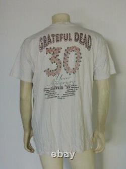 Vintage 1995 Grateful Dead 30 Year Anniversary Tour Shirt Single Stitch Size XL