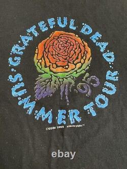 Vintage 1995 Grateful Dead Summer Tour Seattle Portland XL Shoreline Shirt