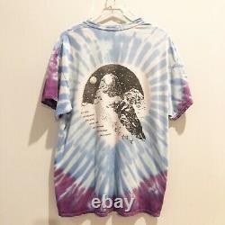 Vintage 1995 Grateful Dead Tie Dye Concert T-Shirt Skiing Skeleton XL