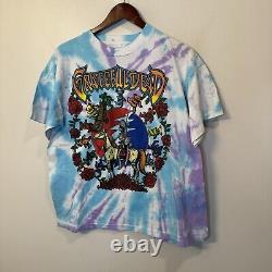 Vintage 1995 Greatful Dead Tours R US Tour Shirt Original Tie Dye L