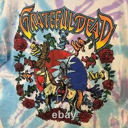 Vintage 1995 Greatful Dead Tours R US Tour Shirt Original Tie Dye L