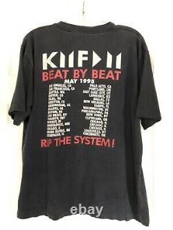 Vintage 1995 KMFDM Tour T Shirt Original Beat By Beat Industrial Band Goth Metal