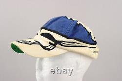 Vintage 1996 Grateful Dead GDM Steal Your Face Liquid Blue Hat Stealie All Over