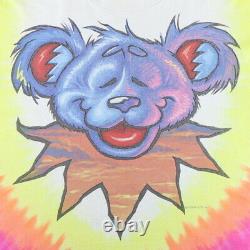 Vintage 1999 Grateful Dead Dancing Bear Liquid Blue Tie Dye Shirt