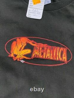 Vintage 1999 METALLICA Band T-shirt size XL 100% cotton long sleeve dead stock