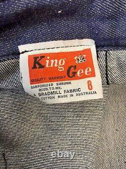 Vintage 50's Dead Stock Jeans King Gee Size 38X34