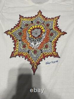 Vintage 70's 80's Grateful Dead Tour Shirt Phillip Brown T Shirt Sz 42