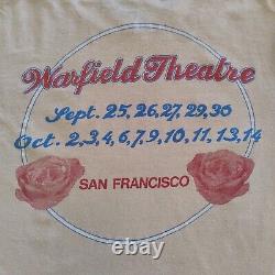 Vintage 70s Grateful Dead 1980 Warfield Theatre San Francisco Tee Size M