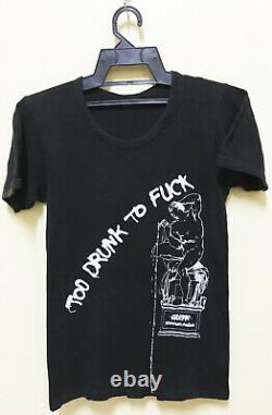 Vintage 80 Dead Kennedys Too Drunk Punk Rock Hardcore Tour Concert Promo T-shirt