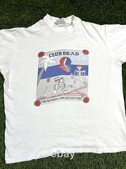 Vintage 80's Grateful Dead Club Dead Antidote For Civilization T-Shirt Men's L