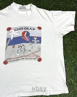 Vintage 80's Grateful Dead Club Dead Antidote For Civilization T-Shirt Men's L