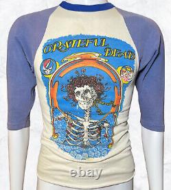 Vintage 80's Grateful Dead Raglan Concert T-Shirt Size S Russel Athletic Tag USA