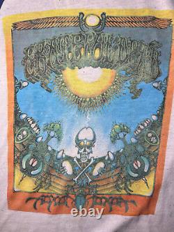 Vintage 80's Grateful Dead Raglan Concert T-Shirt Size S Russel Athletic Tag USA
