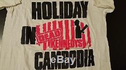 Vintage 80s 1980 Dead Kennedys Holiday In Cambodia T-Shirt LP Rock Punk Concert