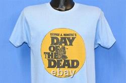 Vintage 80s DAY OF THE DEAD GEORGE A ROMERO ZOMBIE MOVIE CAST t-shirt MEDIUM M