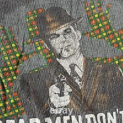 Vintage 80s DEAD MEN DON'T WEAR PLAID Movie Promo T Shirt Gun Faded Worn Size XL