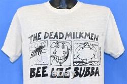 Vintage 80s DEAD MILKMEN BEELZEBUBBA PUNK ROCK GIRL DISTRESSED t-shirt MEDIUM M