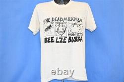 Vintage 80s DEAD MILKMEN BEELZEBUBBA PUNK ROCK GIRL DISTRESSED t-shirt MEDIUM M