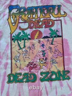 Vintage 80s GRATEFUL DEAD Tie Dye Stedman Tag T-Shirt sz XL