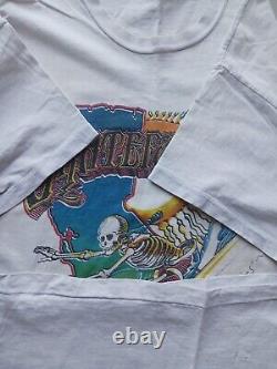 Vintage 80s Grateful Dead 1988 Skeleton Bone Surf Psychedelic Hippy T-Shirt XL