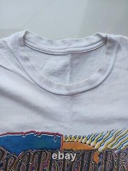 Vintage 80s Grateful Dead 1988 Skeleton Bone Surf Psychedelic Hippy T-Shirt XL