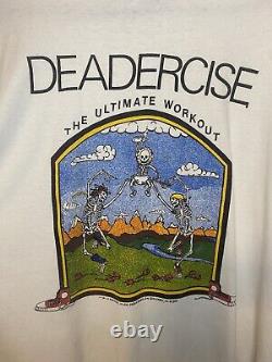 Vintage 80s Grateful Dead Deadercise Size XL 23x27 Shirt RARE