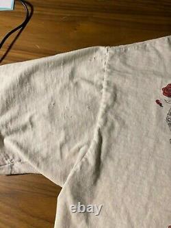 Vintage 80s Grateful Dead Rose Skull T Shirt size Large single stitch original
