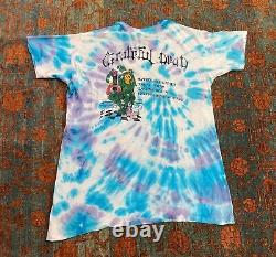 Vintage 80s Grateful Dead Skull shirt size XL Tie Dye 100% cotton Parking lot t