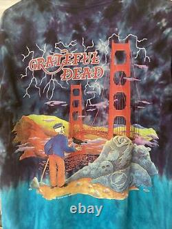 Vintage 90s 1994 Grateful Dead T Shirt Ship Of Fools Lighthouse San Francisco