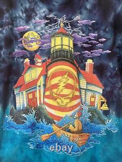 Vintage 90s 1994 Grateful Dead T Shirt Ship Of Fools Lighthouse San Francisco