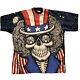 Vintage 90s All Over Print Grateful Dead Motorcycle Sam Ellis D Tee Shirt Sz XL