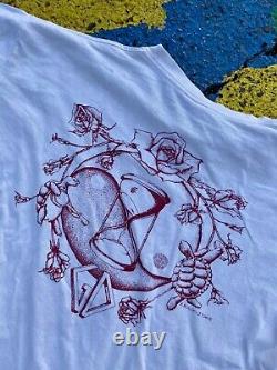 Vintage 90s Grateful Dead Blues for Allah RARE Double Artist Graphic Shirt GDM L