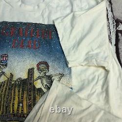 Vintage 90s Grateful Dead T Shirt Radio City New York 1995 Tee Band Tour Size XL