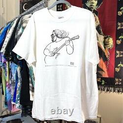 Vintage 90s Jerry Garcia Caricature T Shirt by Al Hirschfeld, 1995 Grateful Dead
