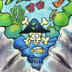Vintage 90s Joey Mars Sea Life Tie Dye Liquid Blue Deadstock/NWOT Grateful Dead