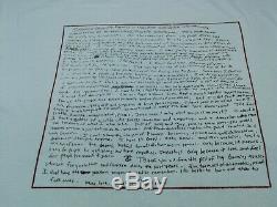 Vintage 90s Kurt Cobain Dead Letter T Shirt Nirvana Grunge Mudhoney Sonic Youth